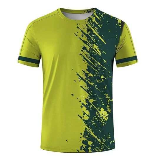 Simple Fashion Sports T-shirts For Men Summer Outdoor Short Sleeve 3D Printed T Shirts Casual Loose Running Fitness Tees Tops