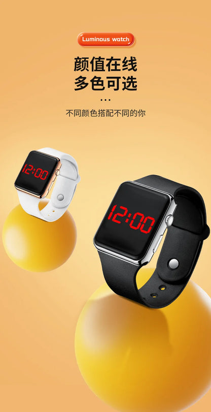 Digital Watches Men Women Electronic Square LED Sport Wristwatch Fashion Casual Simple Silicone Female Clock Reloj Para Mujer