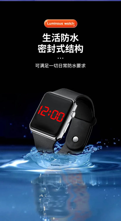 Digital Watches Men Women Electronic Square LED Sport Wristwatch Fashion Casual Simple Silicone Female Clock Reloj Para Mujer