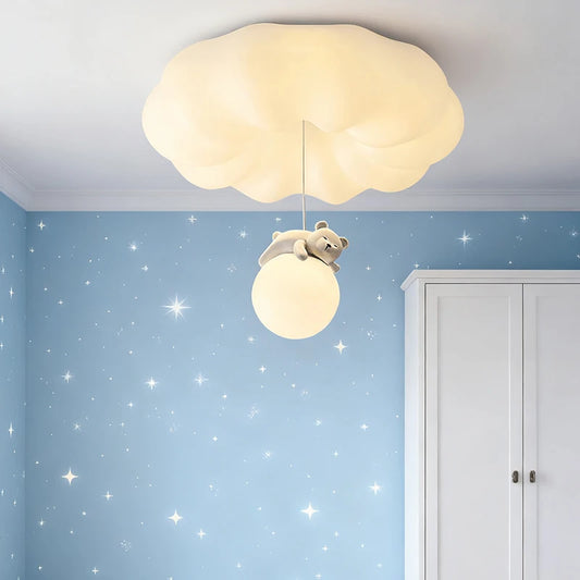 3color light Ceiling Lights cream wind bedroom Ceiling lamps children's room Room Bedroom Living Room Luminaria Decoration