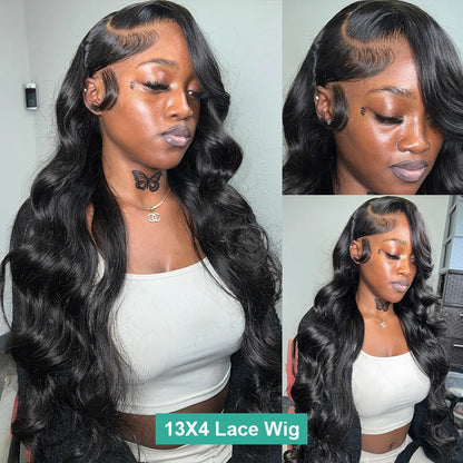 13x4 Body Wave Lace Front Wig 360 Full Lace Human Hair Wig 13x6 Transparent Hd Pre Plucked Lace Frontal Brazilian Wigs For Women