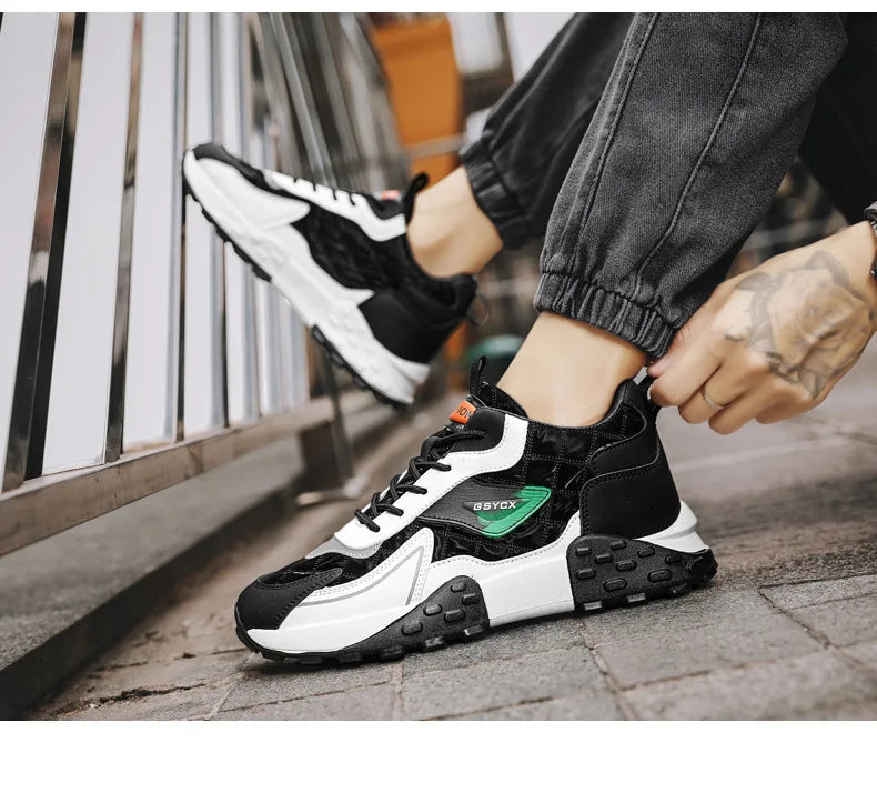 2025 New Sneakers Shoes for Men Luxury Platform Male Sneakers High Quality Casual Running Shoes Winter Plus Size Cotton Shoes