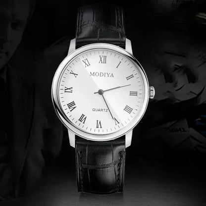 Men Watches Business Wrist Watch Luxury Leather Strap Analog Watches Quartz Wristwatches Clock Men Women Casual Simple Watch