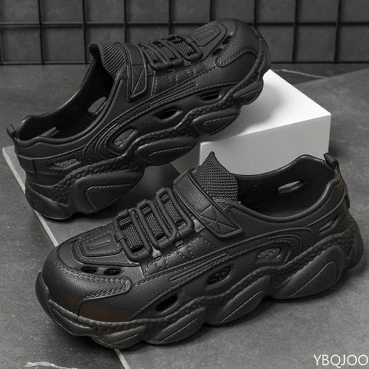 New Men Trendy Sandals Thick soled Non Slip shoes Wear-resistant Fashion One-piece Molded Couple Style Shoes 2025 Homme Zapatos