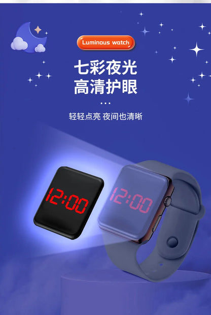 Digital Watches Men Women Electronic Square LED Sport Wristwatch Fashion Casual Simple Silicone Female Clock Reloj Para Mujer
