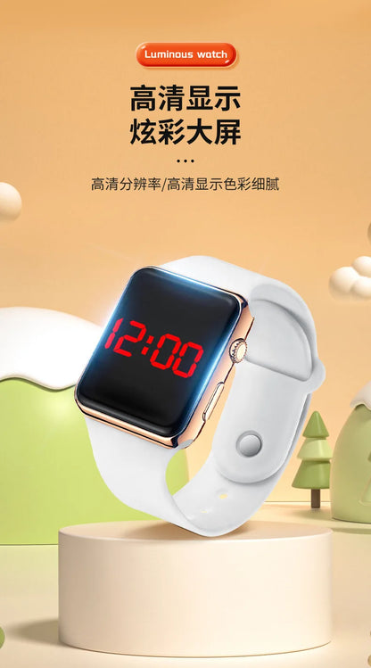 Digital Watches Men Women Electronic Square LED Sport Wristwatch Fashion Casual Simple Silicone Female Clock Reloj Para Mujer