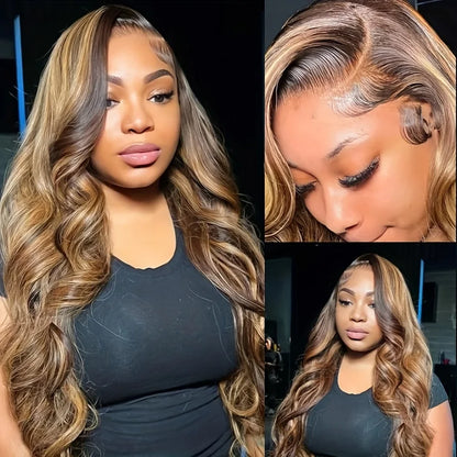 30 32 Inch Highlight Wig Human Hair 13x4 Honey Blonde Body Wave Lace Front Wig Brazilian Hair Wigs For Women Hd Lace Frontal Wig