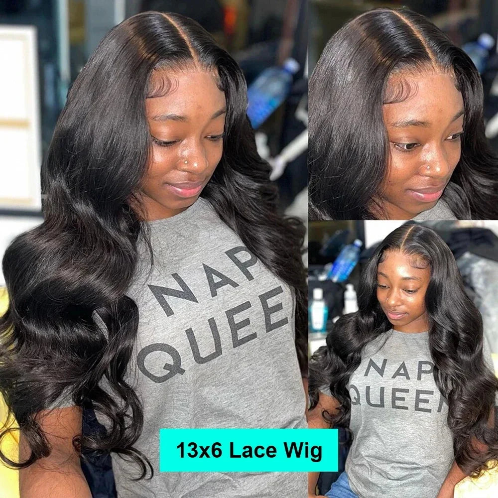 30 40 Inch Brazilian Human Wig 13x4 13x6 360 Body Wave Transparent 250 Density Lace Front Human Hair Wig Frontal For Black Women