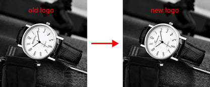 Men Watches Business Wrist Watch Luxury Leather Strap Analog Watches Quartz Wristwatches Clock Men Women Casual Simple Watch