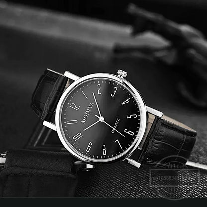 Men Watches Business Wrist Watch Luxury Leather Strap Analog Watches Quartz Wristwatches Clock Men Women Casual Simple Watch