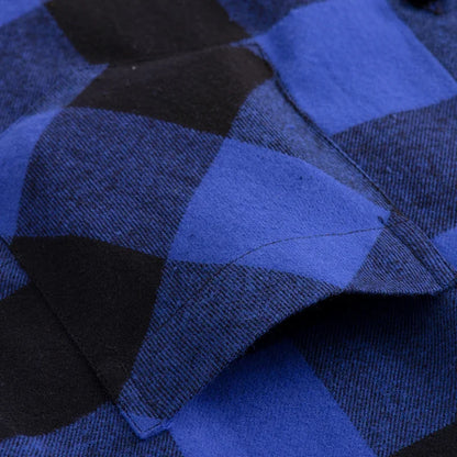 2025 Casual Men Plaid Spring Autumn Flannel Men Dress Shirts Fashion Long Sleeve Slim Fit Chemise Homme Cotton Male Shirt