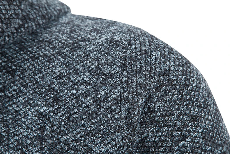 2023 Winter Thick Cardigan Mens Sweater Zipper Hooded Fashion Warm Slim Fit Knitted Sweater Male Fleece Hoodies Coats Men M-4Xl