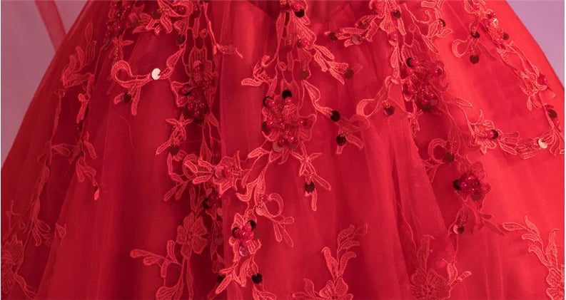 Long Wrap Red Of Shoulder Lady Girl Women Prom Dress Party evening Dress Performance Dress Wedding Sand Bridesmaid Guest Dress