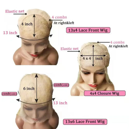 Highlight Human Hair Wigs For Women13X6 Lace Frontal Human Hair Wig Full Lace Wig Transparent Lace Natural Wave Brazilian Hair